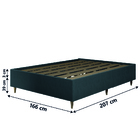 Cama Box Base Casal Queen Para Colchão De 1,58m Desmontável T