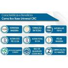 Cama Box Base Casal Sommier Rústico Bordado Brown (138x188x20