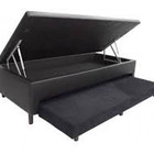 Cama Box Baú 3 Em 1 Solteiro Com Cama Auxiliar Espuma Ortopéd