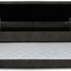 Cama Box Bau 3 Em 1 Solteiro Sued Cinza Com Cama Auxiliar Esp