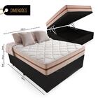Cama Box Baú +  Colchão De Casal Classic Molas Ensacadas 138