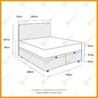 Cama Box Baú + Cabeceira Provença E Colchão Queen - Anjos - C