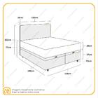 Cama Box Baú + Cabeceira Provença E Colchão Queen - Gazin - L