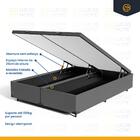 Cama Box Baú + Colchão Anjos De Espuma D45 Double Face Air Pr