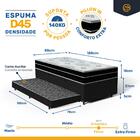 Cama Box Baú + Colchão Anjos De Espuma D45 Pillow In Ortoconf