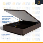 Cama Box Baú + Colchão Anjos De Espuma D70 Pillow In Ultra Dr