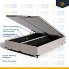 Cama Box Baú + Colchão Anjos De Espuma D70 Pillow In Ultra Dr