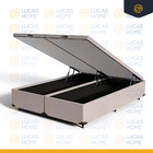 Cama Box Baú + Colchão Anjos De Molas Ensacadas Pillow In Pre