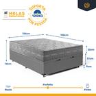 Cama Box Baú + Colchão Anjos De Molas Ensacadas Ultra Spring