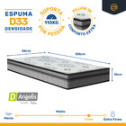 Cama Box Baú + Colchão Anjos Espuma D33 Pillow In Ortosleep +