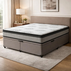 Cama Box Baú + Colchão Anjos Espuma D33 Pillow In Ortosleep Q