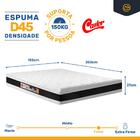 Cama Box Baú + Colchão Castor De Espuma D45 Black & White Sup