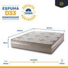 Cama Box Baú + Colchão De Espuma D33 Millenium One Face King