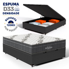 Cama Box Baú + Colchão De Espuma D33 Ortobom Airtech Ortopill