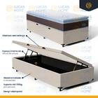 Cama Box Baú + Colchão De Espuma D33 Pillow Top Comfort Luxo
