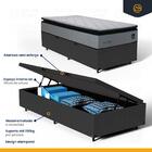 Cama Box Baú + Colchão De Espuma D33 Pillow Top Maxx Solteiro