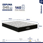 Cama Box Baú + Colchão De Espuma D45 Ortobom Airtech 150 D45