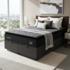 Cama Box Baú + Colchão De Espuma D45 Pillow Top Suport Prime