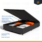 Cama Box Baú + Colchão De Espuma D45 Pillow Top Suport Prime