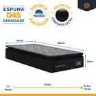 Cama Box Baú + Colchão De Espuma D45 Pillow Top Suport Prime
