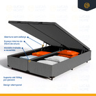 Cama Box Baú + Colchão De Espuma D45 Pillow Top Suport Prime