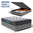 Cama Box Baú + Colchão De Espuma D60 Double Face Guarda Costa