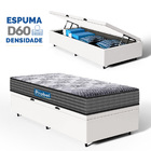 Cama Box Baú + Colchão De Espuma D60 Double Face Guarda Costa