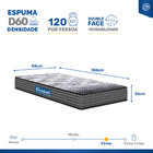 Cama Box Baú + Colchão De Espuma D60 Double Face Guarda Costa