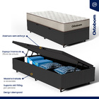 Cama Box Baú + Colchão De Espuma D60 Ortobom Force Dream Solt