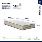 Cama Box Baú + Colchão De Espuma D60 Ortobom Force Dream Solt