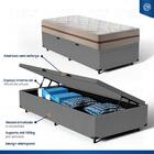 Cama Box Baú + Colchão De Molas Ensacadas Classic Pocket Solt