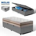 Cama Box Baú + Colchão De Molas Ensacadas Classic Pocket Solt