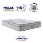 Cama Box Baú + Colchão De Molas Ensacadas D33 Pillow In Ortob