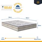 Cama Box Baú + Colchão De Molas Ensacadas Luxury Casal 138 cm