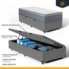 Cama Box Baú + Colchão De Molas Ensacadas Pillow In Elite Sol