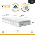 Cama Box Baú + Colchão De Molas Ensacadas Pillow Top Flora +