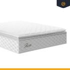 Cama Box Baú + Colchão De Molas Ensacadas Pillow Top Flora Qu