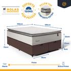 Cama Box Baú + Colchão De Molas Ensacadas Pillow Top Supreme