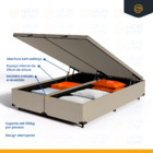 Cama Box Baú + Colchão De Molas Ensacadas Pillow Top Supreme