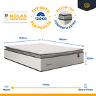 Cama Box Baú + Colchão De Molas Ensacadas Pillow Top Supreme