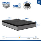 Cama Box Baú + Colchão De Molas Ensacadas Pillow Top Umaflex