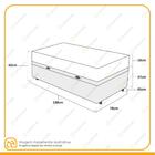 Cama Box Baú + Colchão De Solteiro Ortobom D45 Iso 150 78x188