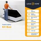 Cama Box Baú + Colchão De Solteiro Ortobom D45 Iso 150 78x188