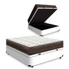 Cama Box Baú + Colchão Ortobom De Casal D45 Iso 150 138 x 188