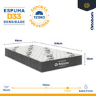 Cama Box Baú + Colchão Ortobom De Espuma D33 Airtech 100 + Au