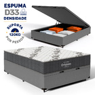 Cama Box Baú + Colchão Ortobom De Espuma D33 Airtech 100 Casa