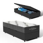 Cama Box Baú + Colchão Ortobom De Espuma D33 Airtech 100 Solt