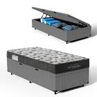 Cama Box Baú + Colchão Ortobom De Espuma D33 Iso 100 Solteiro