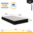 Cama Box Baú + Colchão Ortobom De Espuma D45 Airtech 150 + Au