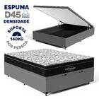 Cama Box Baú + Colchão Ortobom De Espuma D45 Airtech Ortopill
